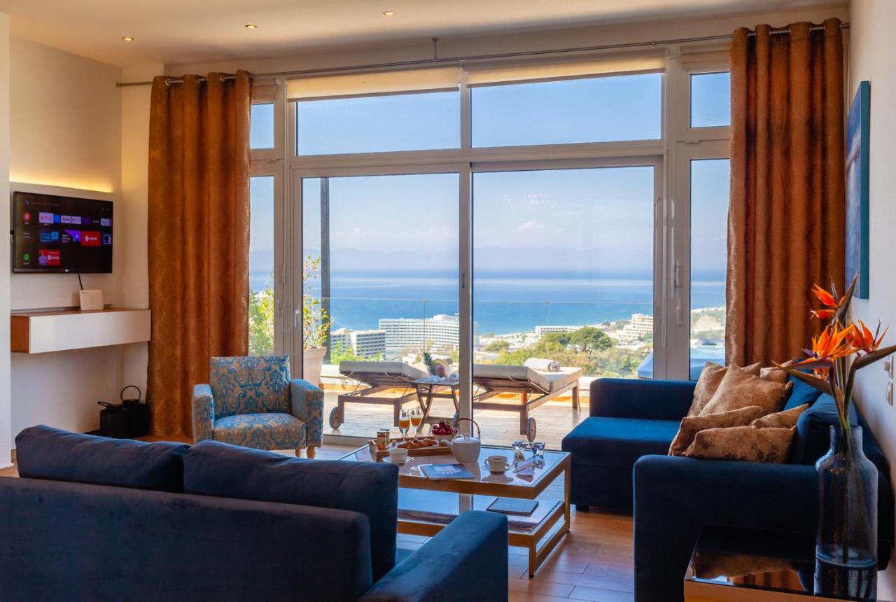 Flyviewflatsgold Privatehottub With Seaview Apartment Ixia  Exterior foto