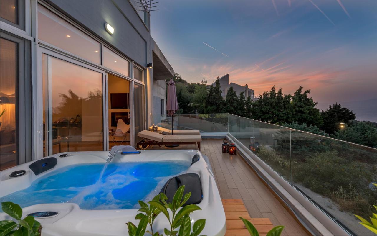 Flyviewflatsgold Privatehottub With Seaview Apartment Ixia  Exterior foto