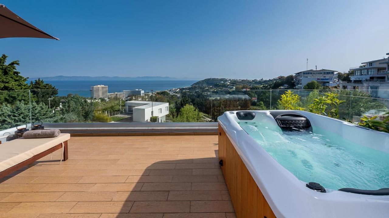 Flyviewflatsgold Privatehottub With Seaview Apartment Ixia  Exterior foto